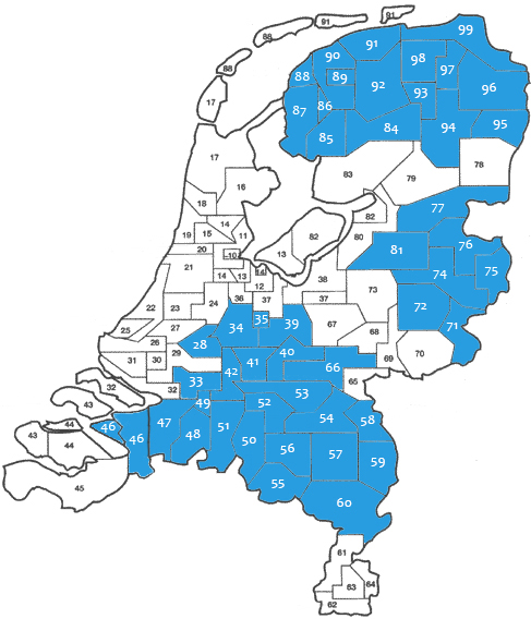 Werkgebied Meldkamer Uitvaartservices